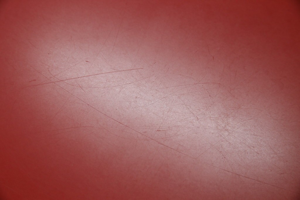 和製ビンテージ　ADAL(アダル)　レッドカラーがアクセント!放射状に伸びるレッグがオブジェのようなリンクテーブル　定価約20万円　(R-084434)