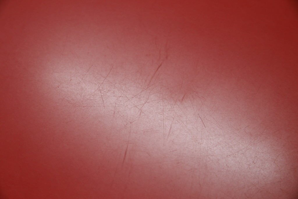 和製ビンテージ　ADAL(アダル)　レッドカラーがアクセント!放射状に伸びるレッグがオブジェのようなリンクテーブル　定価約20万円　(R-084434)