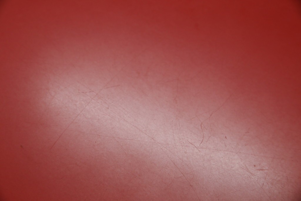 和製ビンテージ　ADAL(アダル)　レッドカラーがアクセント!放射状に伸びるレッグがオブジェのようなリンクテーブル　定価約20万円　(R-084434)