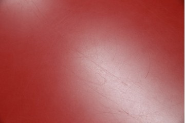 和製ビンテージ　ADAL(アダル)　レッドカラーがアクセント!放射状に伸びるレッグがオブジェのようなリンクテーブル　定価約20万円　(R-084434)