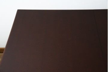 中古　美品　神戸洋家具　メープル不二屋　上品なカラーが高級感を醸し出すエクステンションテーブル　(R-084435)