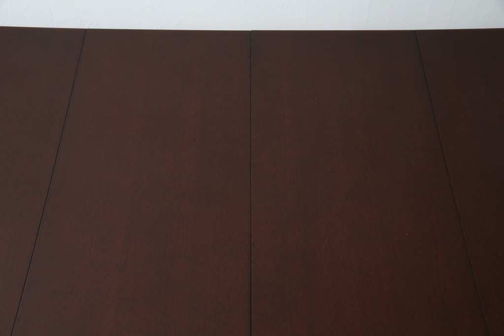 中古　美品　神戸洋家具　メープル不二屋　上品なカラーが高級感を醸し出すエクステンションテーブル　(R-084435)