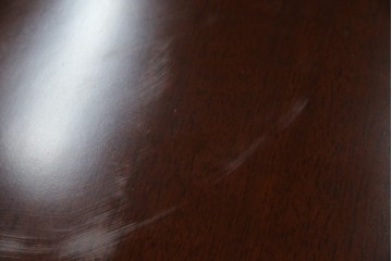 中古　美品　神戸洋家具　メープル不二屋　上品なカラーが高級感を醸し出すエクステンションテーブル　(R-084435)