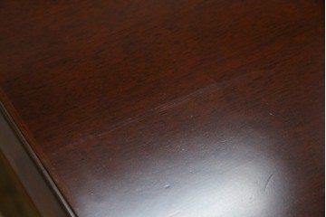 中古　美品　神戸洋家具　メープル不二屋　上品なカラーが高級感を醸し出すエクステンションテーブル　(R-084435)