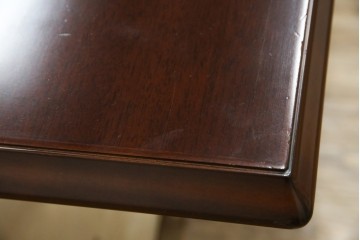 中古　美品　神戸洋家具　メープル不二屋　上品なカラーが高級感を醸し出すエクステンションテーブル　(R-084435)