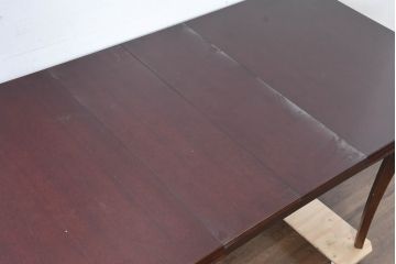 中古　美品　神戸洋家具　メープル不二屋　上品なカラーが高級感を醸し出すエクステンションテーブル(ダイニングテーブル、拡張式テーブル、伸長式、食卓、4人掛け、6人掛け、8人掛け、4人用、6人用、8人用)(R-084435)