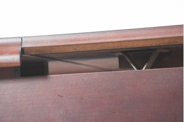 中古　美品　神戸洋家具　メープル不二屋　上品なカラーが高級感を醸し出すエクステンションテーブル(ダイニングテーブル、拡張式テーブル、伸長式、食卓、4人掛け、6人掛け、8人掛け、4人用、6人用、8人用)(R-084435)