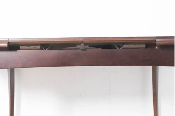 中古　美品　神戸洋家具　メープル不二屋　上品なカラーが高級感を醸し出すエクステンションテーブル(ダイニングテーブル、拡張式テーブル、伸長式、食卓、4人掛け、6人掛け、8人掛け、4人用、6人用、8人用)(R-084435)