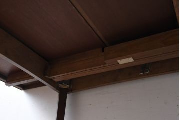 中古　美品　神戸洋家具　メープル不二屋　上品なカラーが高級感を醸し出すエクステンションテーブル(ダイニングテーブル、拡張式テーブル、伸長式、食卓、4人掛け、6人掛け、8人掛け、4人用、6人用、8人用)(R-084435)