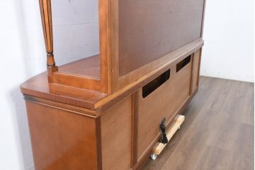 中古　超美品!!　maruni(マルニ木工)　高級ライン ブリタニアシリーズ　重厚感と上質さを兼ね備えたシアターボード(テレビ台、テレビボード、テレビボード、収納棚)(定価約140万円)(R-084442)