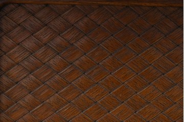 中古　上手物!!　高級デパート取り扱い　国産　職人手作り　欅(ケヤキ)材　職人技が光る凝った作りの茶棚(飾り棚、茶箪笥、収納棚、戸棚、網代)(R-084450)