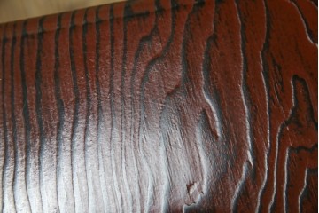 中古　美品　高級品!!　高島屋デパート取り扱い　伝統技法　「杢目出し漆塗り」(根来漆塗り)　内部桐材　細部まで職人のこだわりを感じる上ブタ付きの小引き出し(卓上収納、小物収納)(R-084454)