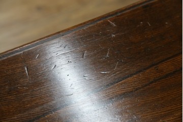 和製アンティーク　逸品!!　大正ロマン　タモ材　意匠を凝らしたデザインが魅力的な古い洋館のキャビネット　(R-084455)