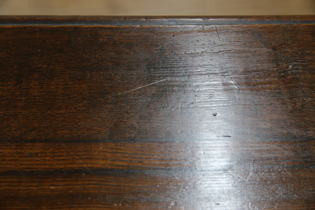 和製アンティーク　逸品!!　大正ロマン　タモ材　意匠を凝らしたデザインが魅力的な古い洋館のキャビネット　(R-084455)