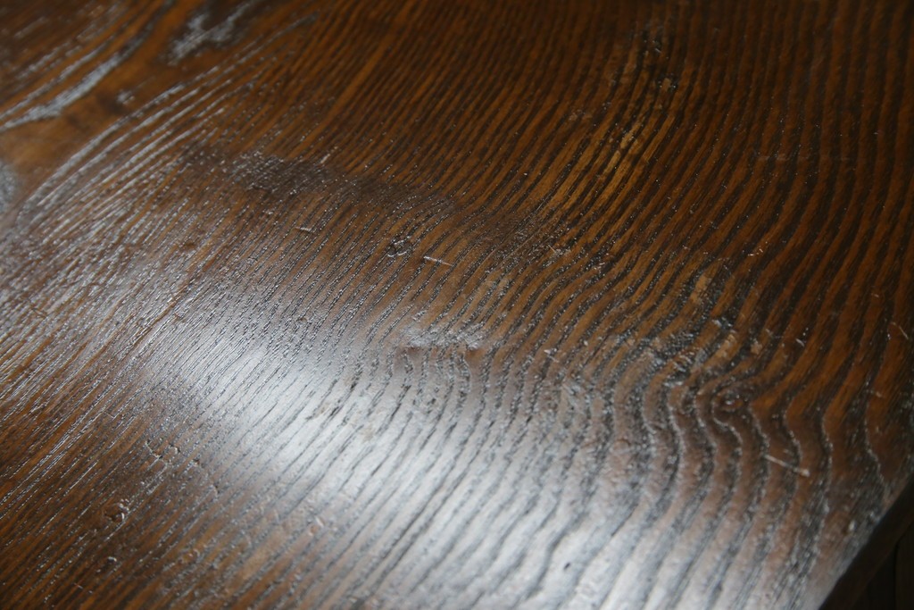 和製アンティーク　逸品!!　大正ロマン　タモ材　意匠を凝らしたデザインが魅力的な古い洋館のキャビネット　(R-084455)