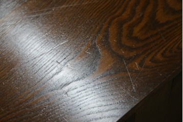 和製アンティーク　逸品!!　大正ロマン　タモ材　意匠を凝らしたデザインが魅力的な古い洋館のキャビネット　(R-084455)