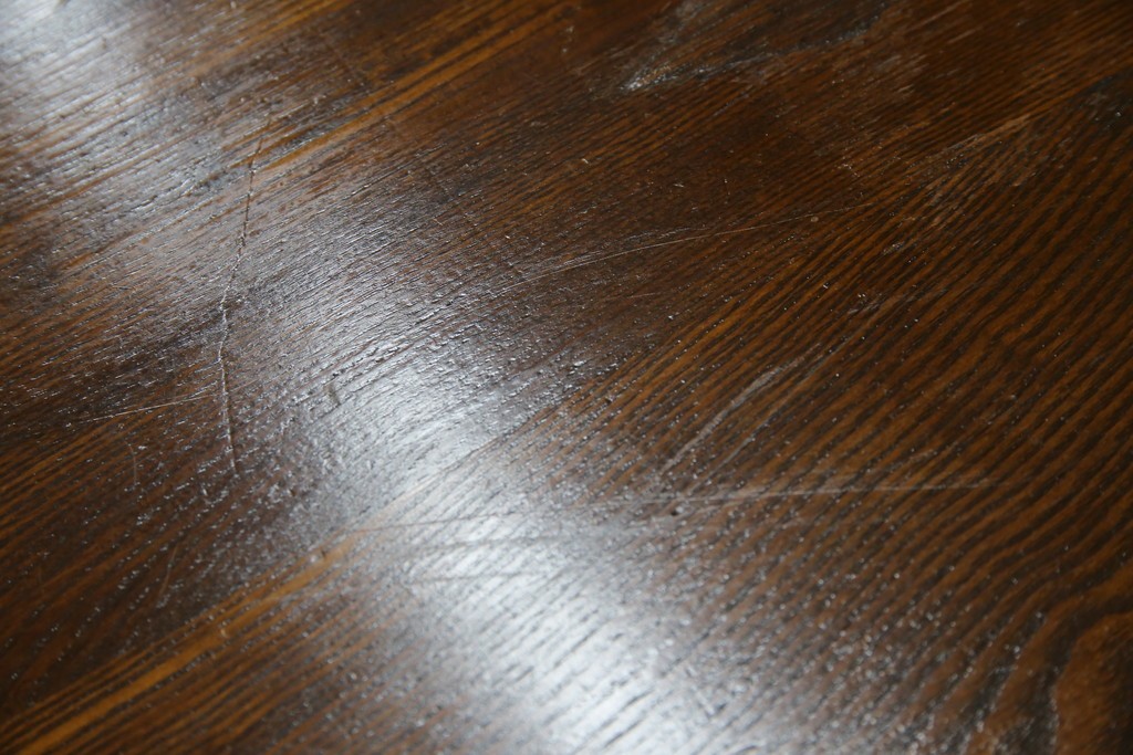 和製アンティーク　逸品!!　大正ロマン　タモ材　意匠を凝らしたデザインが魅力的な古い洋館のキャビネット　(R-084455)