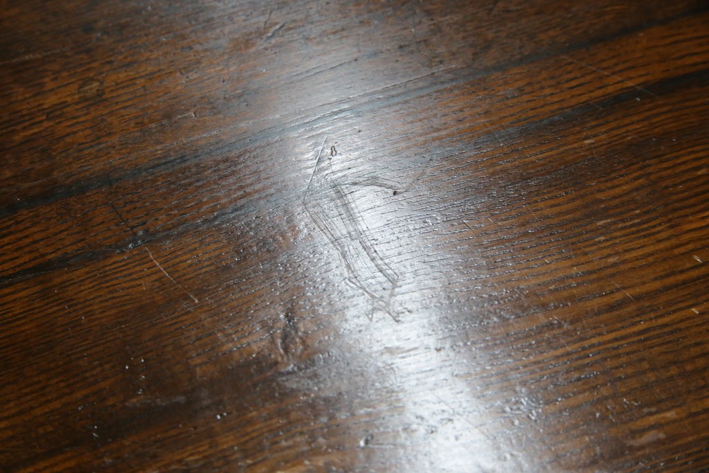 和製アンティーク　逸品!!　大正ロマン　タモ材　意匠を凝らしたデザインが魅力的な古い洋館のキャビネット　(R-084455)