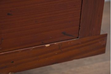 和製アンティーク　暮らしに溶け込む昭和レトロな温もりあふれるガラス戸棚(食器棚、収納棚、キャビネット、本箱、書棚、陳列棚、飾り棚、ディスプレイ棚、店舗什器)(R-084460)