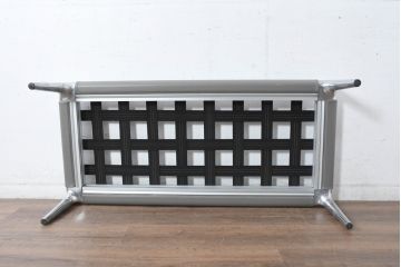 中古　Cassina(カッシーナ)　PHILIPPE STARCK(フィリップ・スタルク)　L26 VOLAGE bench(ヴォラージュ) 　X(革)　リビングを格上げする高級感あふれるヴォラージュベンチ(本革、レザーチェア、長椅子、長イス、2人掛け、二人掛け、2P)(定価71万5千円)(R-084464)