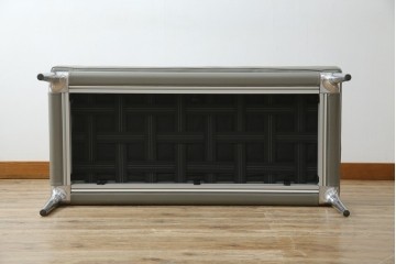 中古　Cassina(カッシーナ)　PHILIPPE STARCK(フィリップ・スタルク)　L26 VOLAGE bench(ヴォラージュ) 　X(革)　リビングを格上げする高級感あふれるヴォラージュベンチ　定価約71万5千円　(R-084464)