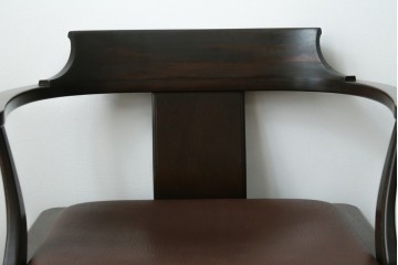和製ビンテージ　北海道旭川家具 インテリアセンター(カンディハウス)　 Hock(ホック)　上質な座り心地と美しい木製フレームが魅力のアームチェア4脚セット　(R-084466)