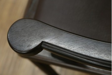 和製ビンテージ　北海道旭川家具 インテリアセンター(カンディハウス)　 Hock(ホック)　上質な座り心地と美しい木製フレームが魅力のアームチェア4脚セット　(R-084466)