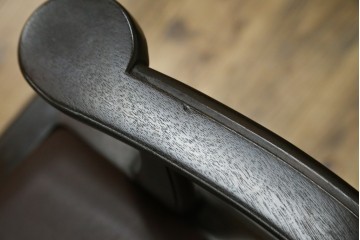 和製ビンテージ　北海道旭川家具 インテリアセンター(カンディハウス)　 Hock(ホック)　上質な座り心地と美しい木製フレームが魅力のアームチェア4脚セット　(R-084466)