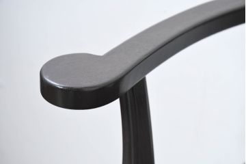 和製ビンテージ　北海道旭川家具 インテリアセンター(カンディハウス)　 Hock(ホック)　上質な座り心地と美しい木製フレームが魅力のアームチェア4脚セット(ダイニングチェア、イス、椅子、ヴィンテージ、バラ売り可能)(R-084466)