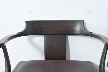 和製ビンテージ　北海道旭川家具 インテリアセンター(カンディハウス)　 Hock(ホック)　上質な座り心地と美しい木製フレームが魅力のアームチェア4脚セット(ダイニングチェア、イス、椅子、ヴィンテージ、バラ売り可能)(R-084466)