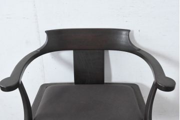 和製ビンテージ　北海道旭川家具 インテリアセンター(カンディハウス)　 Hock(ホック)　上質な座り心地と美しい木製フレームが魅力のアームチェア4脚セット(ダイニングチェア、イス、椅子、ヴィンテージ、バラ売り可能)(R-084466)