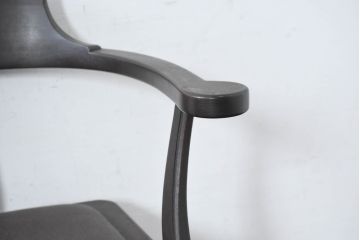 和製ビンテージ　北海道旭川家具 インテリアセンター(カンディハウス)　 Hock(ホック)　上質な座り心地と美しい木製フレームが魅力のアームチェア4脚セット(ダイニングチェア、イス、椅子、ヴィンテージ、バラ売り可能)(R-084466)