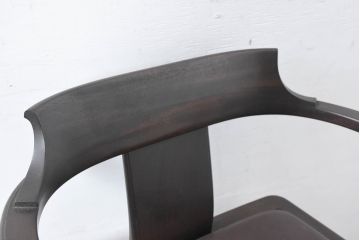 和製ビンテージ　北海道旭川家具 インテリアセンター(カンディハウス)　 Hock(ホック)　上質な座り心地と美しい木製フレームが魅力のアームチェア4脚セット(ダイニングチェア、イス、椅子、ヴィンテージ、バラ売り可能)(R-084466)