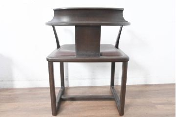 和製ビンテージ　北海道旭川家具 インテリアセンター(カンディハウス)　 Hock(ホック)　上質な座り心地と美しい木製フレームが魅力のアームチェア4脚セット(ダイニングチェア、イス、椅子、ヴィンテージ、バラ売り可能)(R-084466)