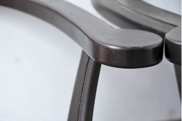 和製ビンテージ　旭川家具　インテリアセンター　現CONDE HOUSE(カンディハウス)　HOCK(ホック)　落ち着いた和モダンの空間を演出するダイニングチェア4脚セット(アームチェア、イス、椅子、バラ売り可能、ヴィンテージ)(R-084467)