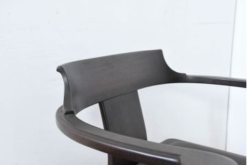 和製ビンテージ　旭川家具　インテリアセンター　現CONDE HOUSE(カンディハウス)　HOCK(ホック)　落ち着いた和モダンの空間を演出するダイニングチェア4脚セット(アームチェア、イス、椅子、バラ売り可能、ヴィンテージ)(R-084467)