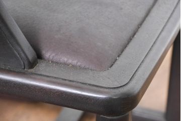 和製ビンテージ　旭川家具　インテリアセンター　現CONDE HOUSE(カンディハウス)　HOCK(ホック)　落ち着いた和モダンの空間を演出するダイニングチェア4脚セット(アームチェア、イス、椅子、バラ売り可能、ヴィンテージ)(R-084467)