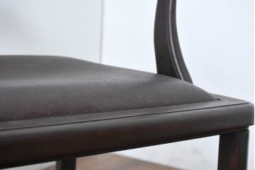 和製ビンテージ　旭川家具　インテリアセンター　現CONDE HOUSE(カンディハウス)　HOCK(ホック)　落ち着いた和モダンの空間を演出するダイニングチェア4脚セット(アームチェア、イス、椅子、バラ売り可能、ヴィンテージ)(R-084467)