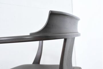 和製ビンテージ　旭川家具　インテリアセンター　現CONDE HOUSE(カンディハウス)　HOCK(ホック)　落ち着いた和モダンの空間を演出するダイニングチェア4脚セット(アームチェア、イス、椅子、バラ売り可能、ヴィンテージ)(R-084467)