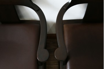 和製ビンテージ　旭川家具　インテリアセンター　現CONDE HOUSE(カンディハウス)　HOCK(ホック)　落ち着いた和モダンの空間を演出するダイニングチェア4脚セット　(R-084467)