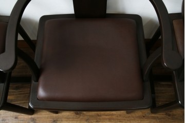 和製ビンテージ　旭川家具　インテリアセンター　現CONDE HOUSE(カンディハウス)　HOCK(ホック)　落ち着いた和モダンの空間を演出するダイニングチェア4脚セット　(R-084467)