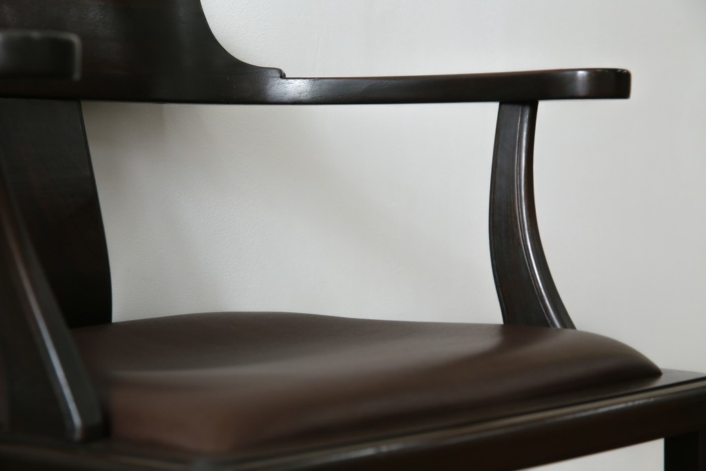 和製ビンテージ　旭川家具　インテリアセンター　現CONDE HOUSE(カンディハウス)　HOCK(ホック)　落ち着いた和モダンの空間を演出するダイニングチェア4脚セット　(R-084467)