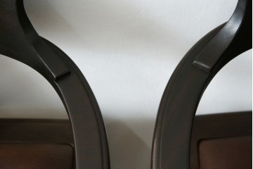 和製ビンテージ　旭川家具　インテリアセンター　現CONDE HOUSE(カンディハウス)　HOCK(ホック)　落ち着いた和モダンの空間を演出するダイニングチェア4脚セット　(R-084467)