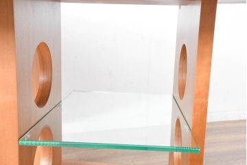 中古　TECTA(テクタ)　チェリー材　M21　モダンでユニークなデザインがお洒落なテーブル(ダイニングテーブル、4人掛け、6人掛け、4人用、6人用)(定価約77万円)(R-084471)