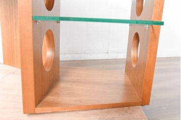 中古　TECTA(テクタ)　チェリー材　M21　モダンでユニークなデザインがお洒落なテーブル(ダイニングテーブル、4人掛け、6人掛け、4人用、6人用)(定価約77万円)(R-084471)