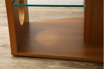 中古　TECTA(テクタ)　チェリー材　M21　モダンでユニークなデザインがお洒落なテーブル　定価約77万円相当　(R-084471)