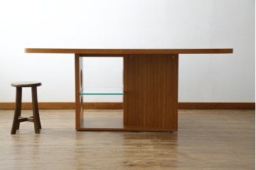 中古　TECTA(テクタ)　チェリー材　M21　モダンでユニークなデザインがお洒落なテーブル　定価約77万円相当　(R-084471)