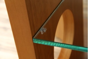 中古　TECTA(テクタ)　チェリー材　M21　モダンでユニークなデザインがお洒落なテーブル　定価約77万円相当　(R-084471)