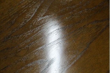 中古　美品　クラッシックデザイン　天板のパーケットリー模様が映えるエクステンションダイニングテーブル　(R-084472)