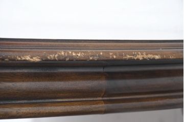 中古　美品　クラッシックデザイン　天板のパーケットリー模様が映えるエクステンションダイニングテーブル　(R-084472)